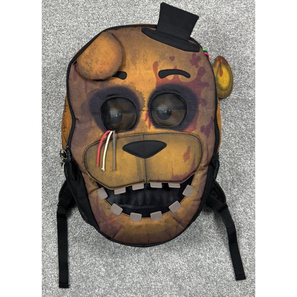 Five Nights at Freddy's Freddy Fazbear Backpack 2016 FNAF 3D Face Scott Cawthon